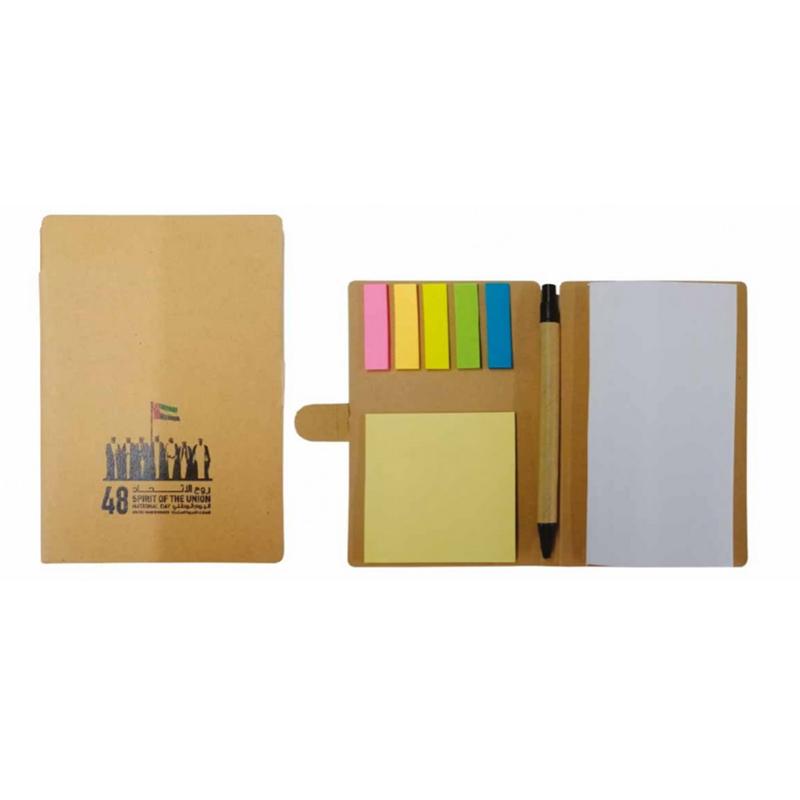 A6 Size Eco Notebook With Sticky Notes